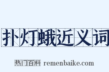 扑灯蛾近义词是什么意思的图片